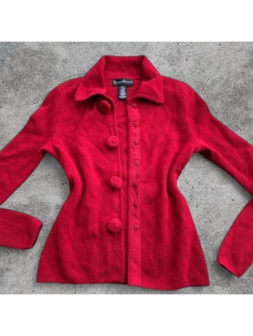 Mercer & Madison red button up cardigan sweater